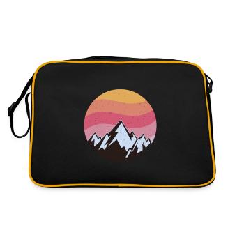 Wilderness Sunset Serenity - Retro Bag - black/gold - Back
