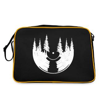Vinyl Record Collectible DJ Gift - Retro Bag - black/gold - Back