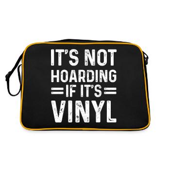 Disque vinyle collection DJ cadeau - Sac Retro - noir/or - Dos