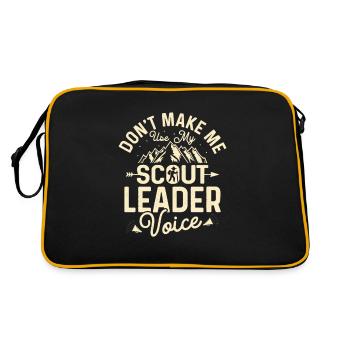 Scout Leader Authority: The Voice Tee - Retro Bag - black/gold - Back