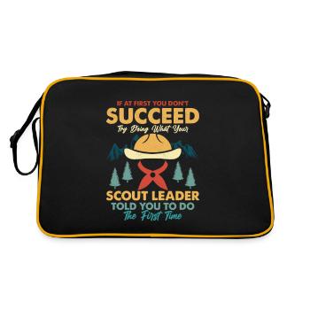 Le point de vue d’un chef scout : le succès à répétition - Sac Retro - noir/or - Dos