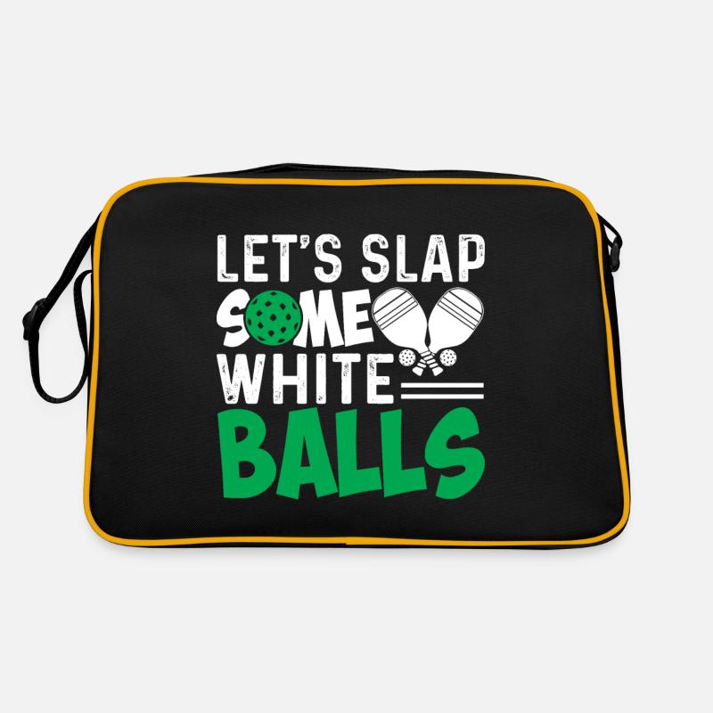 Tapons dans des balles blanches Sac Retro