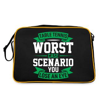 Table tennis worst-case scenario: You lose a - Retro Bag - black/gold - Back