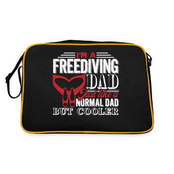 Freediving Freediving Dad Is Cooler - Retro Bag - black/gold - Back