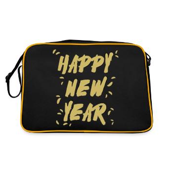 Bonne Année - Or - Sac Retro - noir/or - Dos