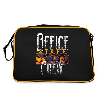 Spuk-Büro-Party-Crew - Retro Tasche - Schwarz/Gold - Hinten