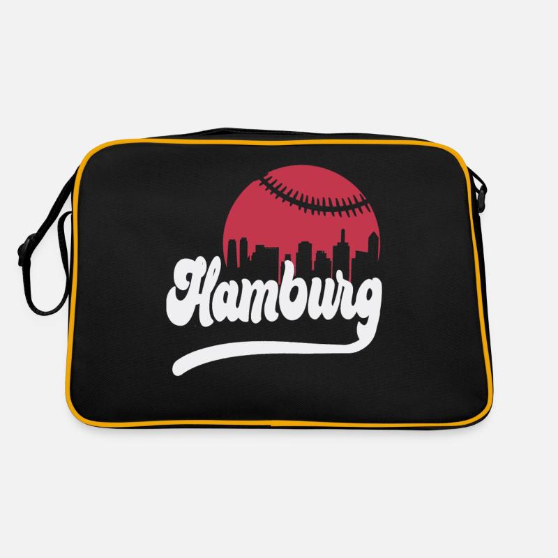 Ligne d’horizon du baseball Hambourg Sac Retro