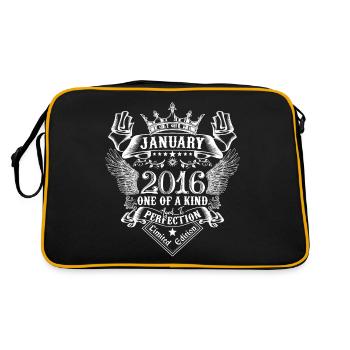 2016 January 2016 Anniversary January 2016 - Retro Bag - black/gold - Back