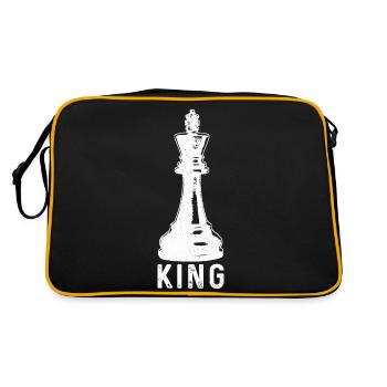 Chess Chess Player Gift - Retro Bag - black/gold - Back