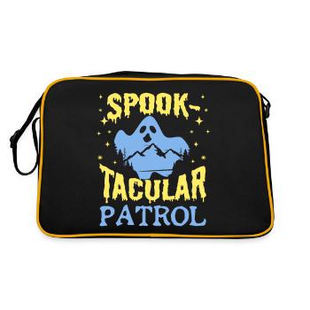 Paranormal Ghost Hunter Spook-Tacular Patrol Gift - Retro Tasche - Schwarz/Gold - Hinten