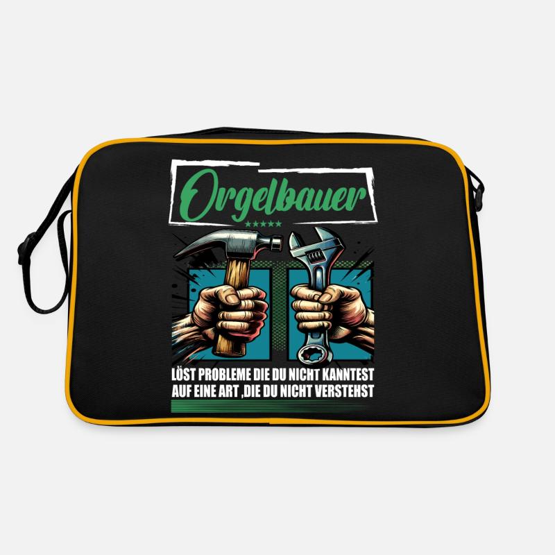 Orgelbauer Beruf mit lustigen Spruch Retro Tasche