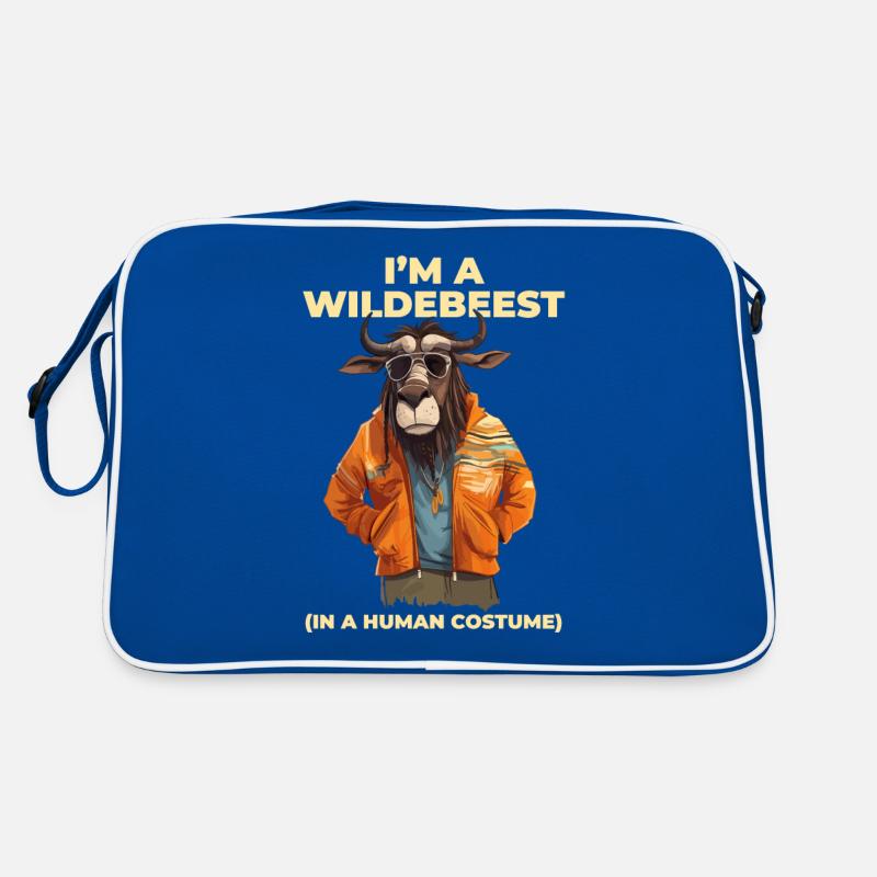 Ich Bin Ein Gnu Witziges Halloween Kostüm Gnu Retro Tasche
