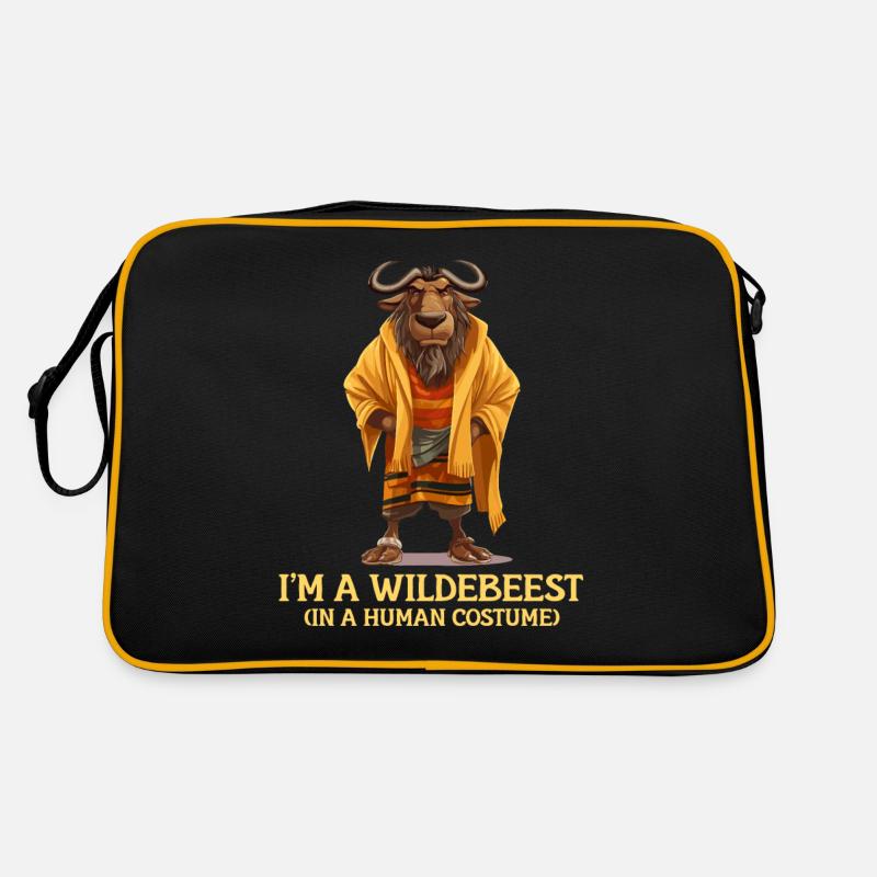 Ich Bin Ein Gnu Witziges Halloween Kostüm Gnu Retro Tasche