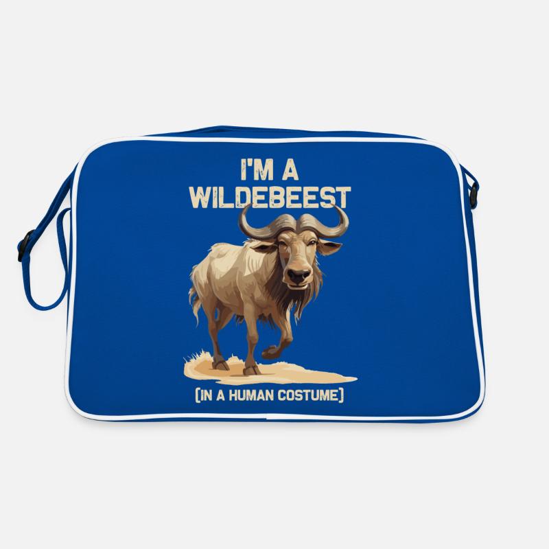 Ich Bin Ein Gnu Witziges Halloween Kostüm Gnu Retro Tasche