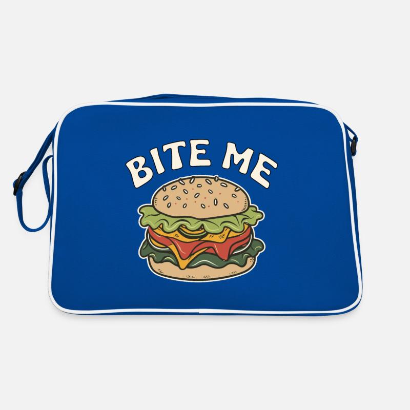 BURGER BITE ME Retro Tasche