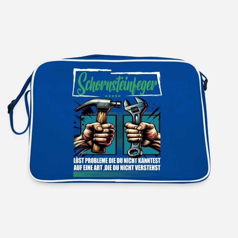 Schornsteinfeger Beruf mit lustigen Spruch Retro Tasche
