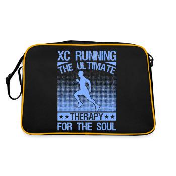 Funny XC Running Gift XC Runner Edition - Retro Bag - black/gold - Back