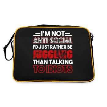 Juggling I'd Just Rather Be Juggling - Retro Bag - black/gold - Back