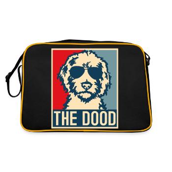 Goldendoodle Dog The Dood Gift - Retro Bag - black/gold - Back