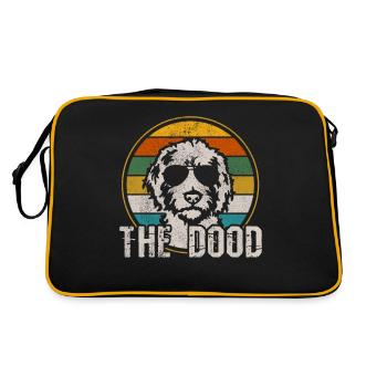 Goldendoodle Dog The Dood Gift - Retro Bag - black/gold - Back