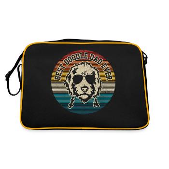 Goldendoodle Dog The Dood Gift - Retro Bag - black/gold - Back