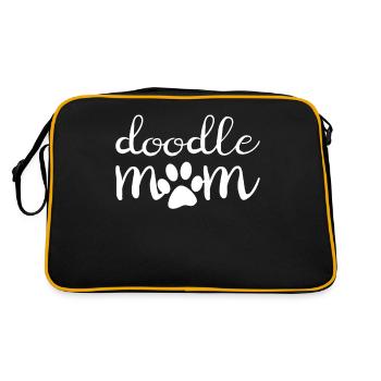 Goldendoodle Dog The Dood Gift - Retro Bag - black/gold - Back