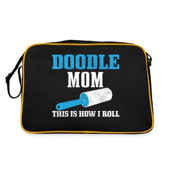 Goldendoodle Dog The Dood Gift - Retro Bag - black/gold - Back