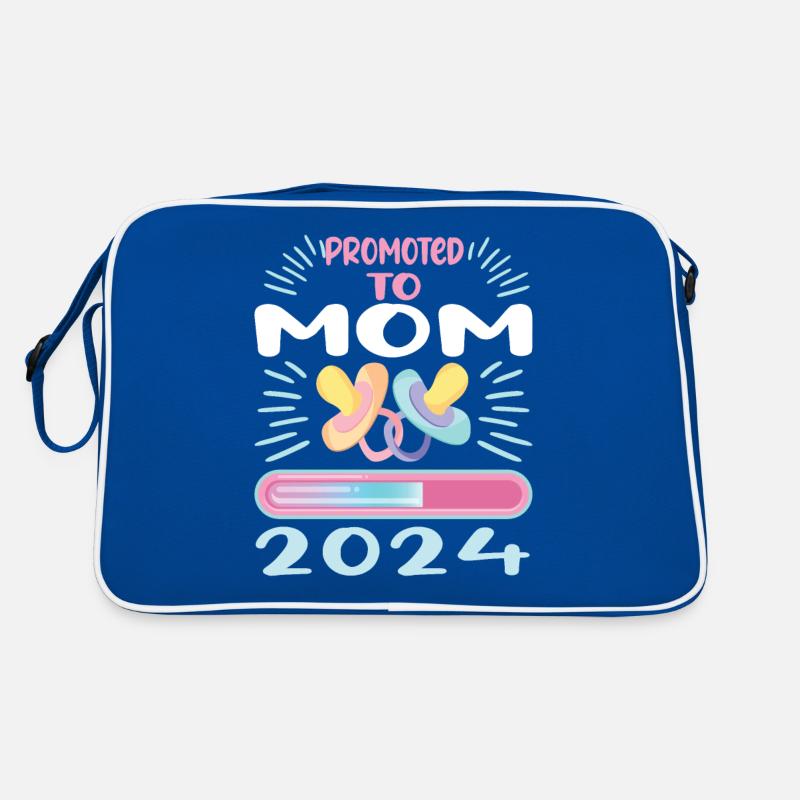 Mama 2024 Werdende Mutter Schwangerschaft Retro Tasche