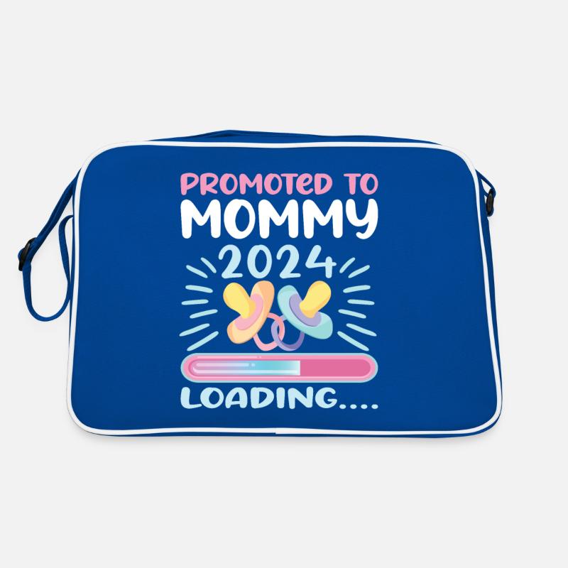 Mama 2024 Werdende Mutter Schwangerschaft Retro Tasche