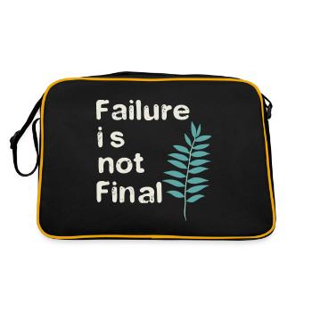 FAILURE IS NOT FINAL 01 - Retro Bag - black/gold - Back