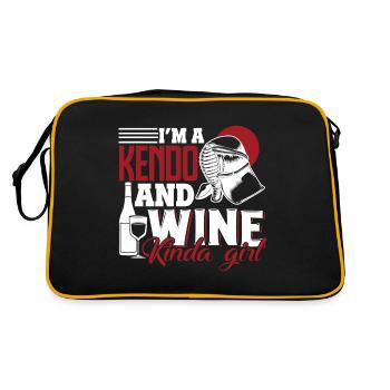 Kendo Kendo And Wine Kinda Girl - Retro Bag - black/gold - Back
