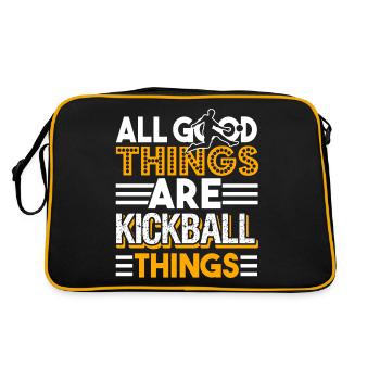 Kickball All God Things Are Kickball Things - Retro Bag - black/gold - Back