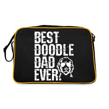Goldendoodle Dog The Dood Gift - Retro Bag - black/gold - Back