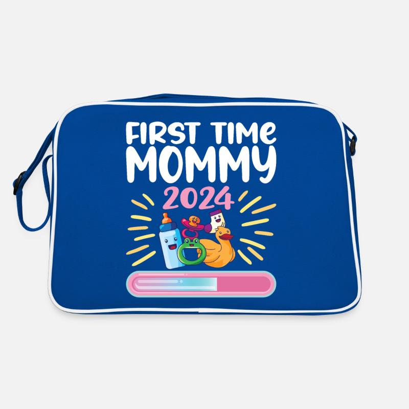 Mama 2024 Werdende Mutter Schwangerschaft Retro Tasche