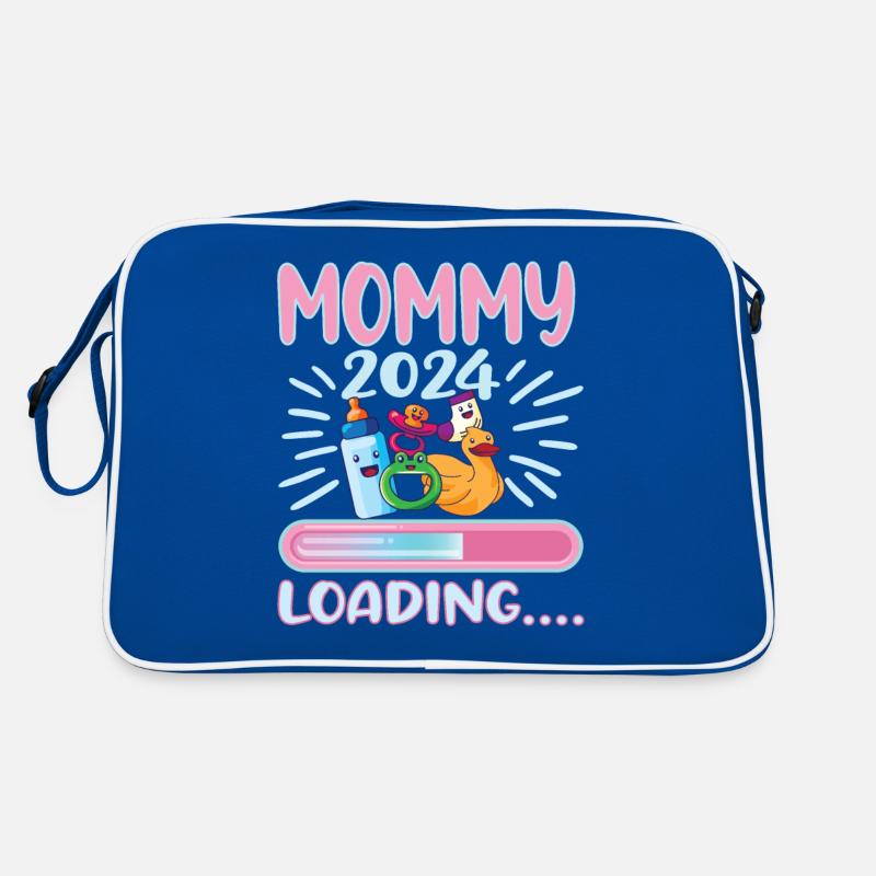 Mama 2024 Werdende Mutter Schwangerschaft Retro Tasche