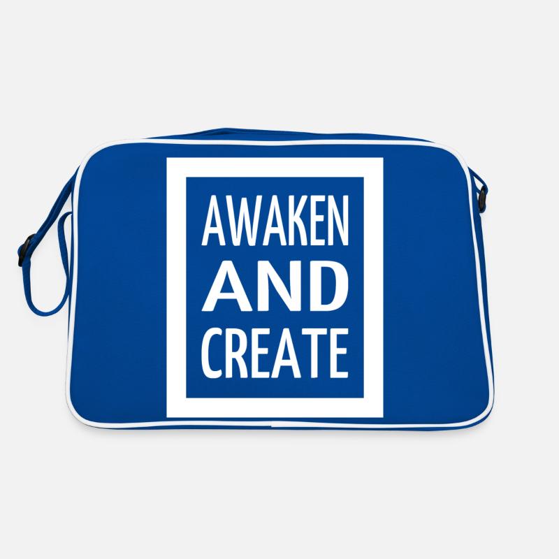 futuristic gift growth happy self-realization Retro Tasche