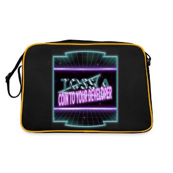 Père Geek PC Blagues Ordinateur Humour Drôle - Sac Retro - noir/or - Dos