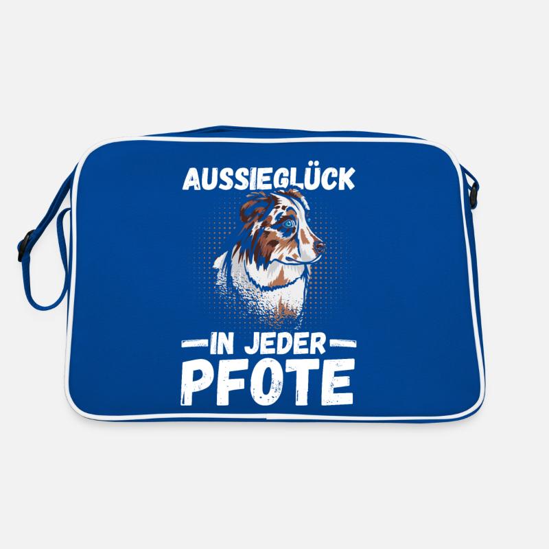 Australian Shepherd Hund Aussie Retro Tasche