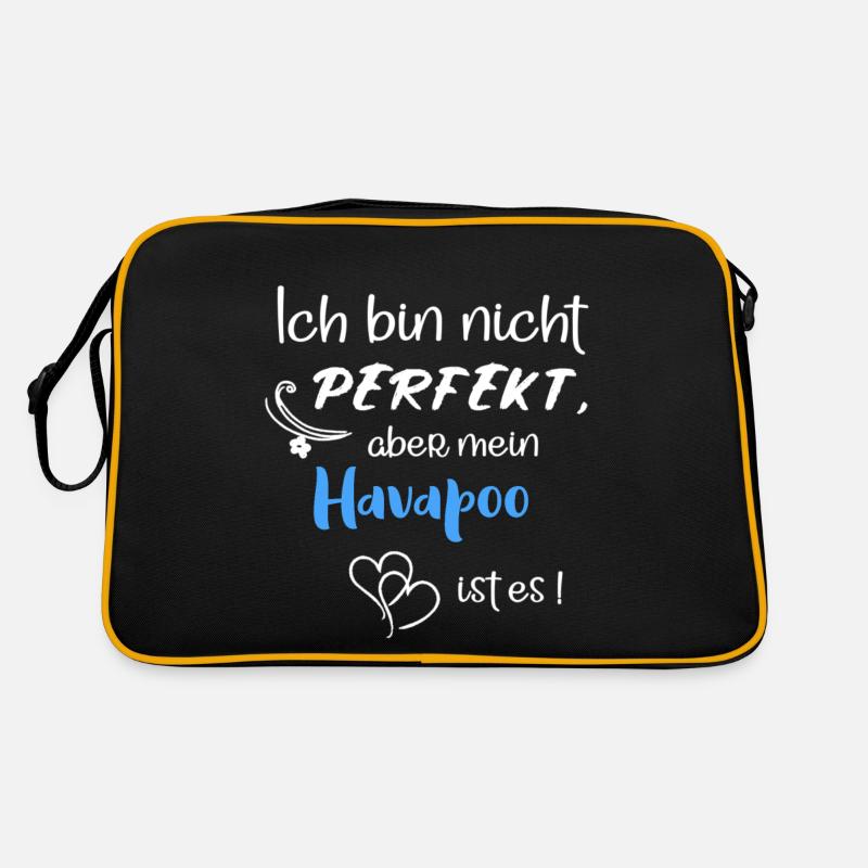 Perfekter Havapoo I Havaneser Pudel Mix Retro Tasche