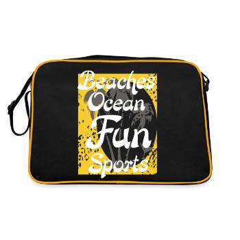 vie de plage - Sac Retro - noir/or - Dos