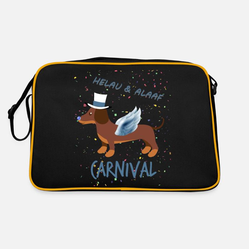 Teckel, Carnaval, Carnaval, Helau, Alaaf Sac Retro