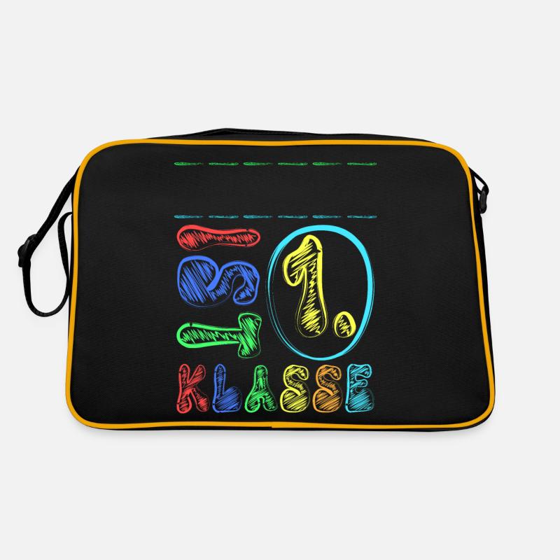 1. Klasse Name Personalisierbar Einschulung Schule Retro Tasche