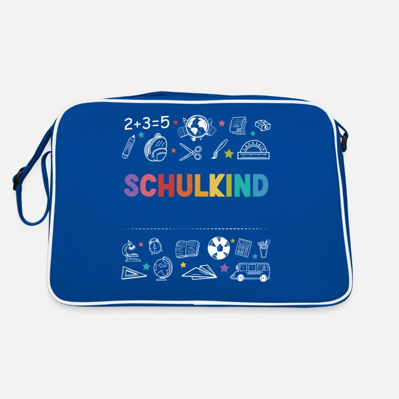 Schulkind Personalisierbar Name Schule Geschenk Retro Tasche