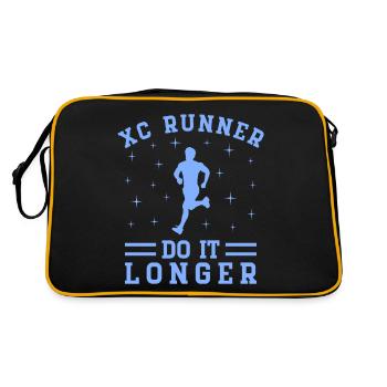 Funny XC Running Gift XC Runner Edition - Retro Bag - black/gold - Back