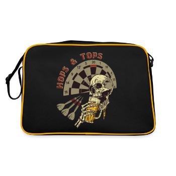 Fléchettes Houblon & Tops - Sac Retro - noir/or - Dos