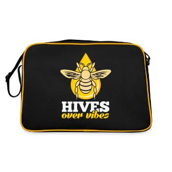 HIves over Vibes - Retro Bag - black/gold - Back