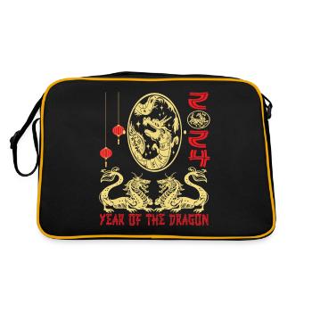 Chinese New Year Year Of The Dragon 2024 - Retro Bag - black/gold - Back
