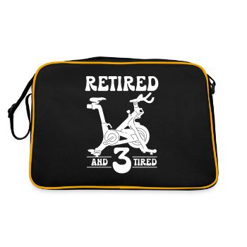 Plan de retraite à la retraite à la retraite et à trois fatigués à l’intérieur - Sac Retro - noir/or - Dos