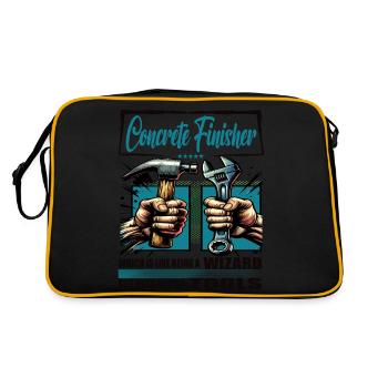 Finisseur de béton Profession Dire Ouvrier - Sac Retro - noir/or - Dos