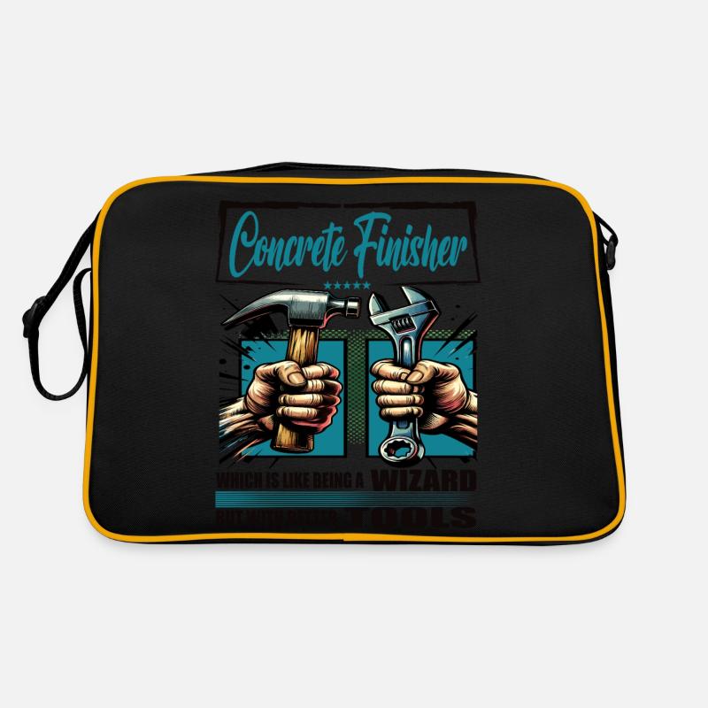 Concrete finisher Profession Saying Worker Retro Bag
